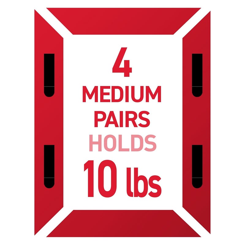 Command Picture Hanging Strips Variety Pack, Damage-Free Hanging Picture Hangers, No Tools Wall Hanging Strips for Christmas Decorations, Black, 2 Medium Pairs, 6 Large Pairs and 8 X-Large Pairs - Image 4